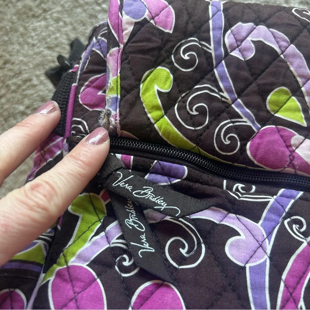 VERA BRADLEY Crossbody‎ Messenger Bag in Purple Punch